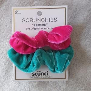 Scunci Hair Scrunchies - 2 for 1 - Pink & Green